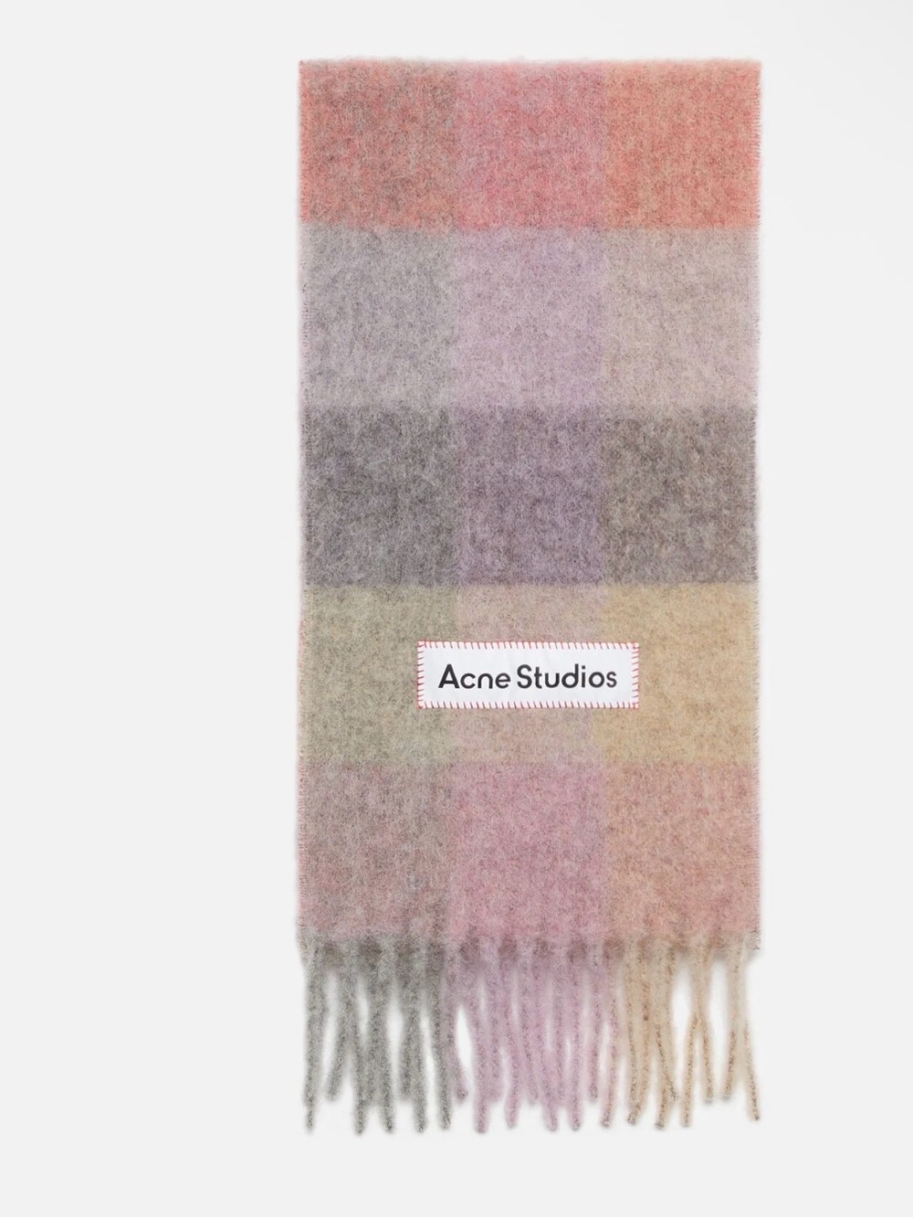 NEW Acne Studios MOHAIR CHECKED SCARF